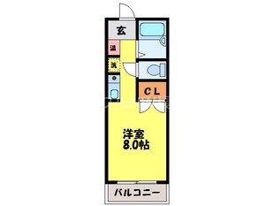 道ノ尾駅 徒歩7分 3階の物件間取画像